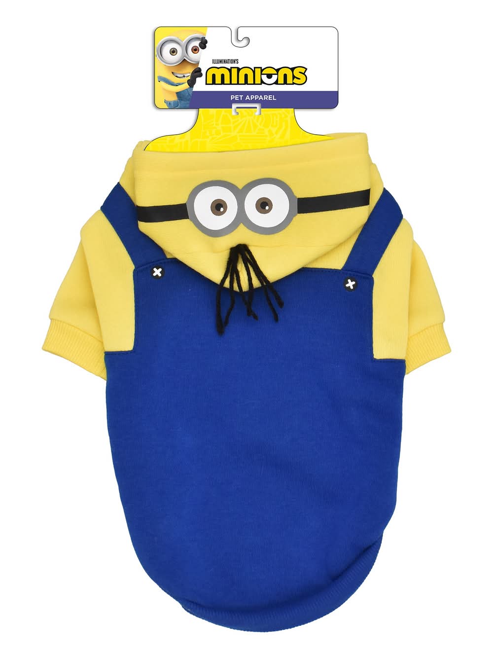 Illumination Minions Costume Hoodie for Dogs (Color: Multi Color, Size: Medium)