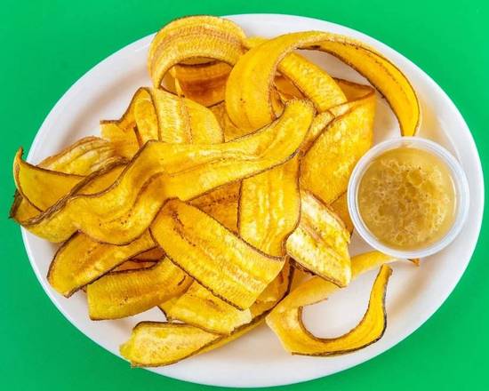 Homeade Plantain Chips (Mariquitas con Mojo)