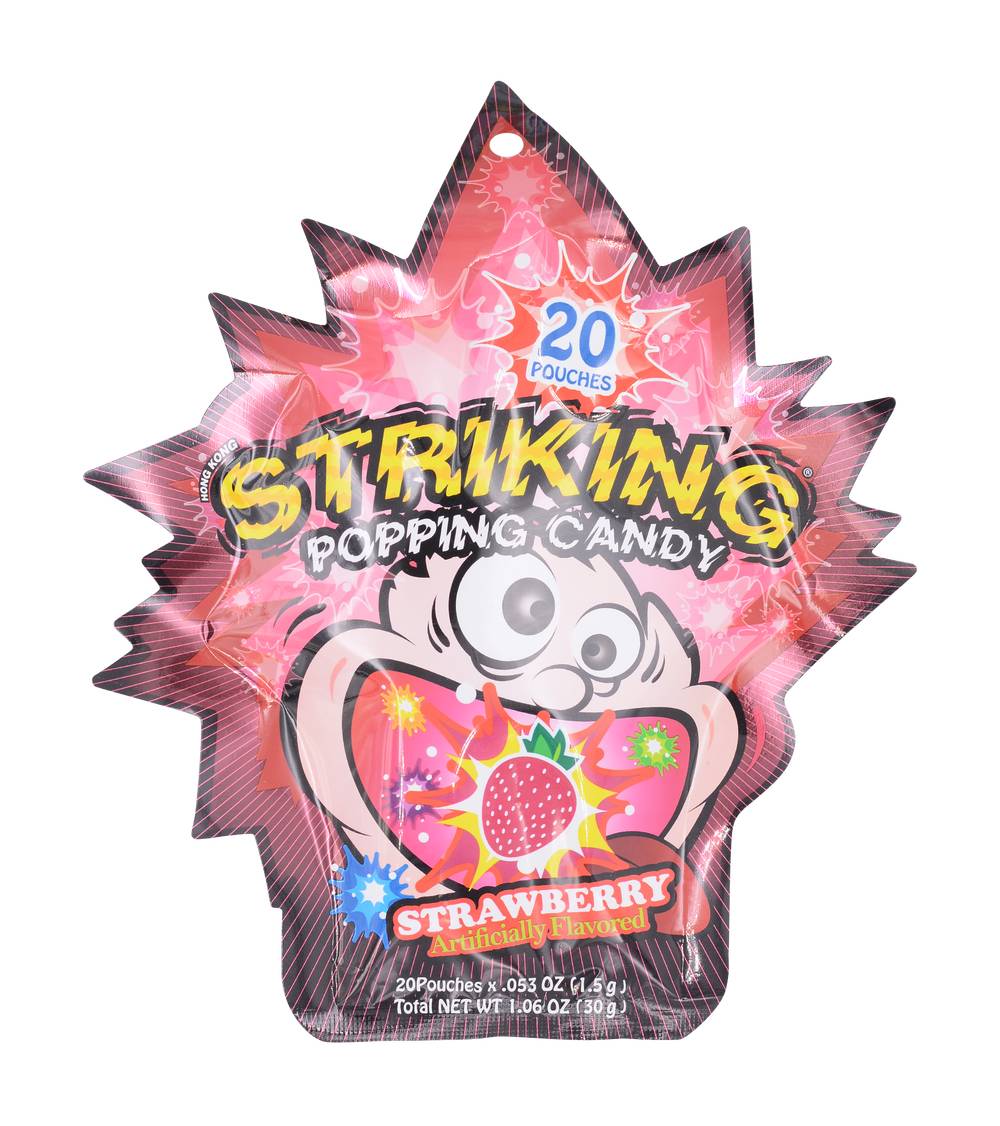 Strinking Strawberry Flavour Popping Candy (30g)