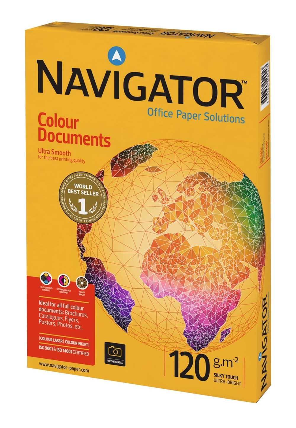Resma Papel Impressão Navigator A4 120G 250 Folhas