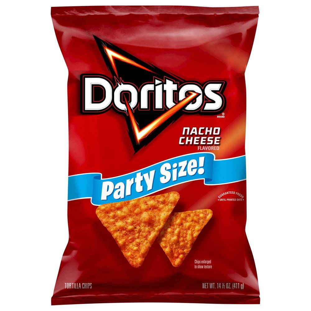 Doritos Party Size Tortilla Chips (nacho cheese)