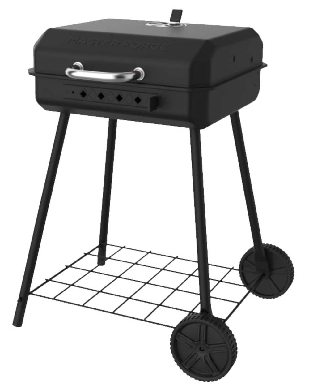 Master Forge Small 290-Sq.In 18.2-in W Black Cart Charcoal Grill