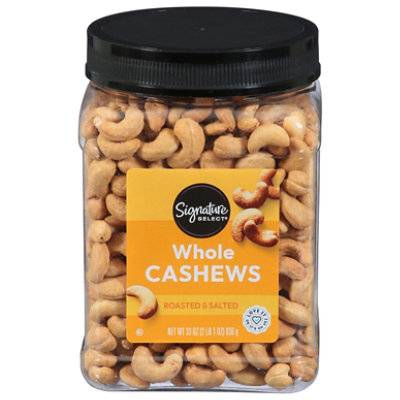 Signature Select Whole Cashews, Roasted-Salted (33 oz)