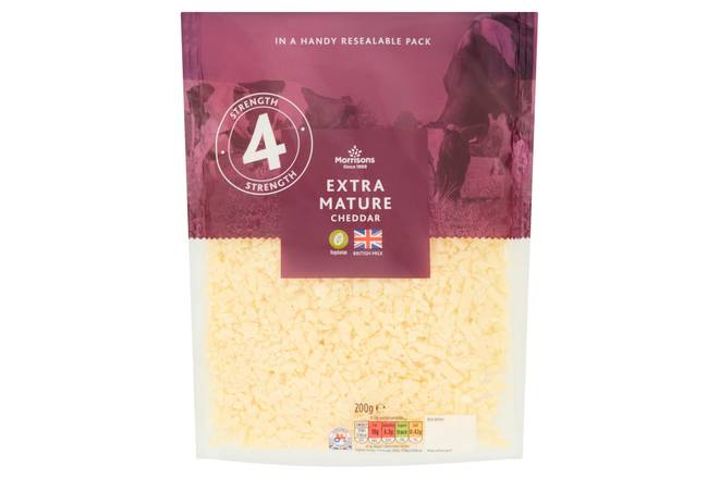Morrisons Extra Mature Grated Cheese 200g