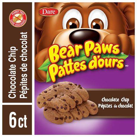 Dare pépites de chocolat pattes d’ours biscuits (240 g) - bear paws chocolate chip cookies (240 g)