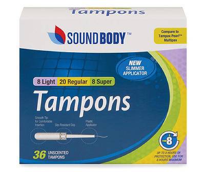Sound Body Unscented Multi Size Tampons