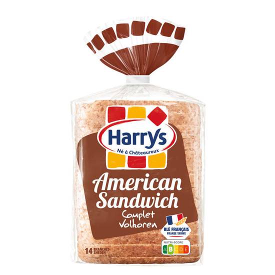 Pain de Mie American Sandwich Complet 600g HARRYS