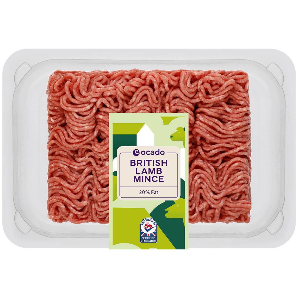 Ocado British Lamb Mince 20% Fat (500gr)