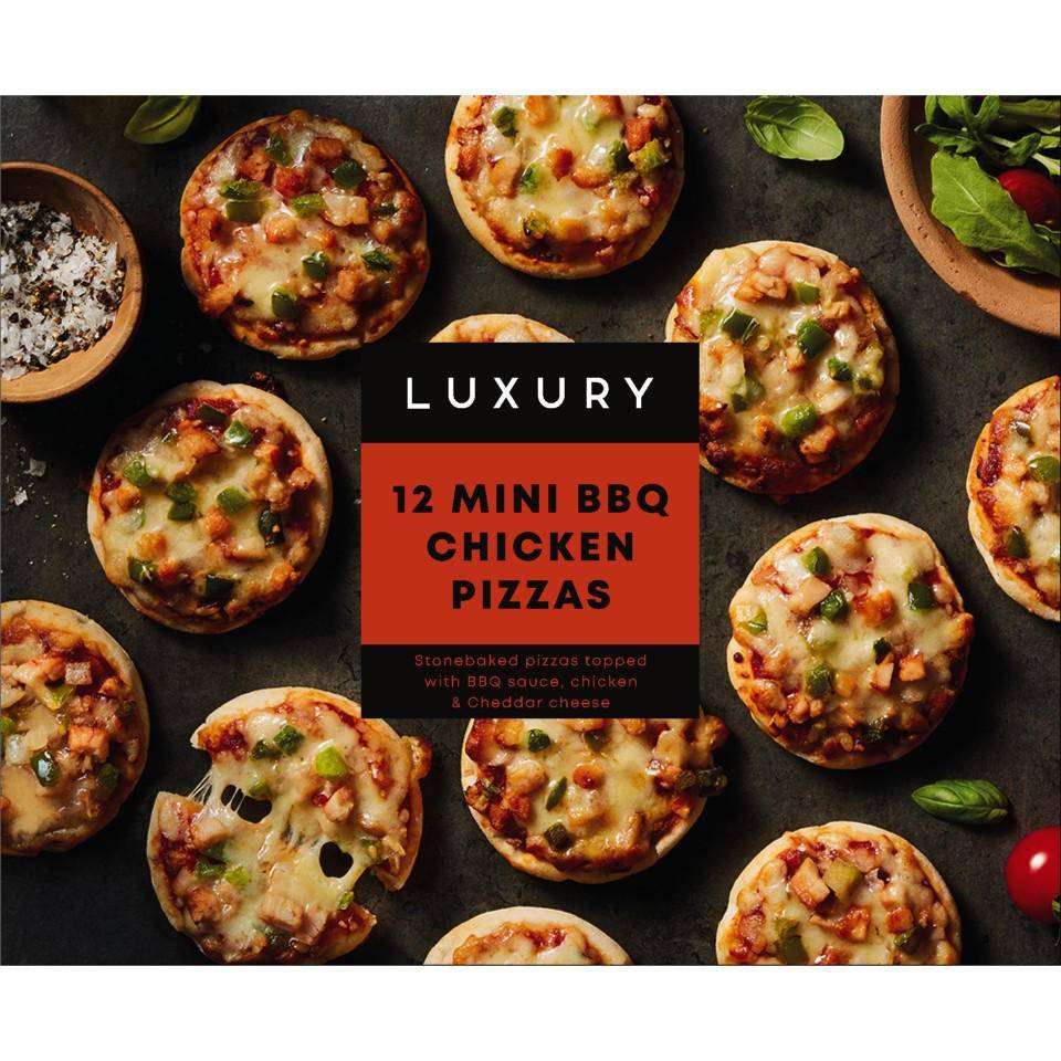 Iceland Luxury 396g BBQ Chicken Mini Pizza