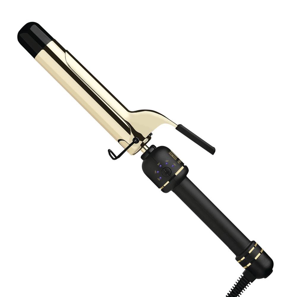 Hot Tools 24K Gold Extended Barrel Curling Iron, 1 1/4 in