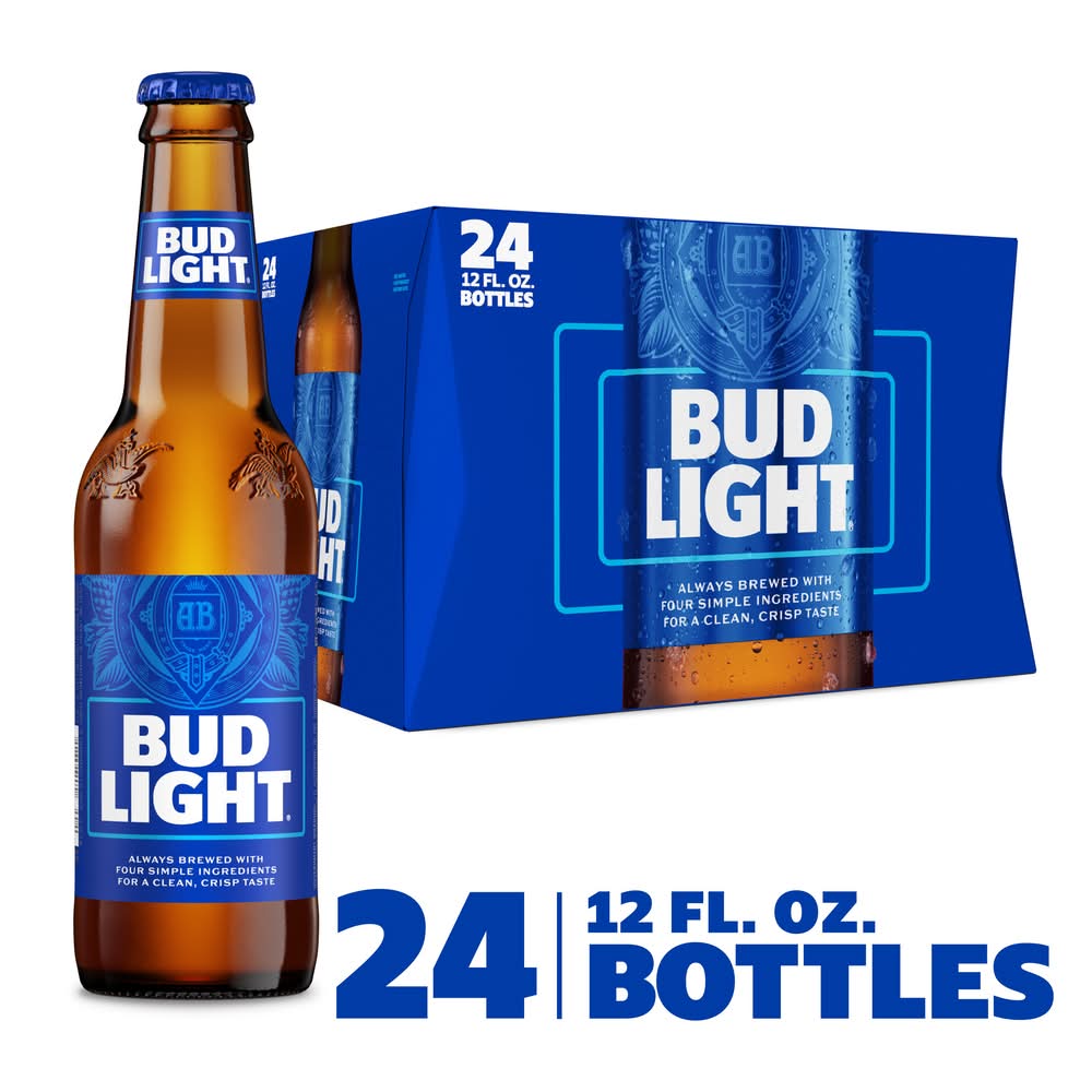 Bud Light American Lager Beer (24 x 12 fl oz)