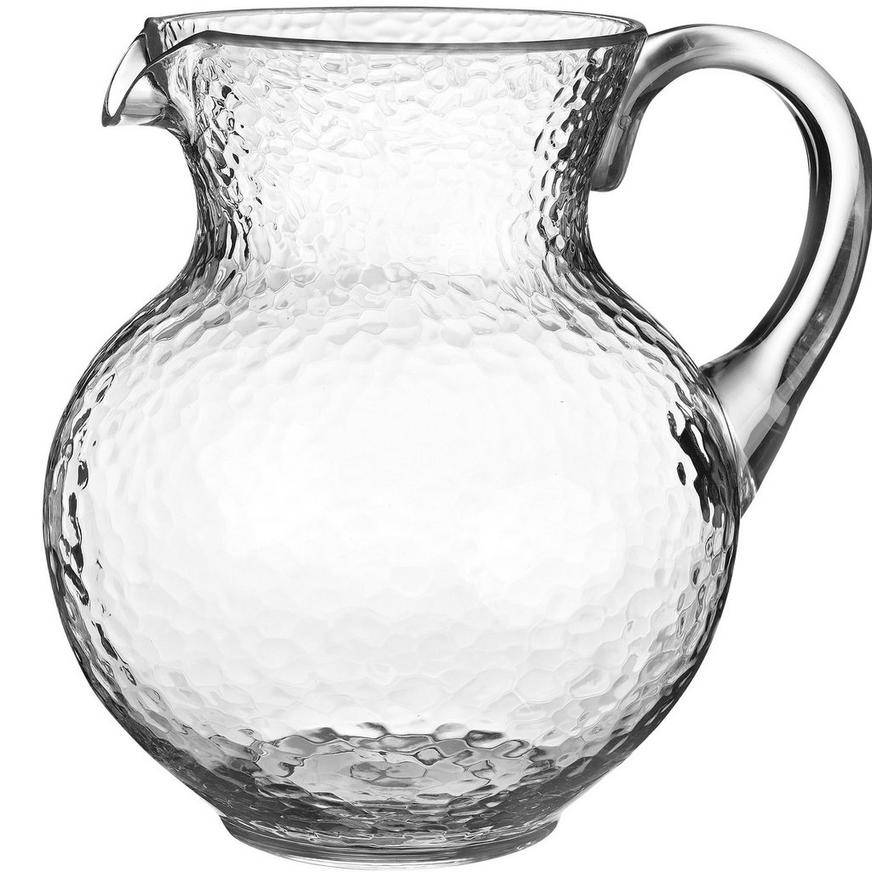 Party City Clear Hammered Margarita Pitcher