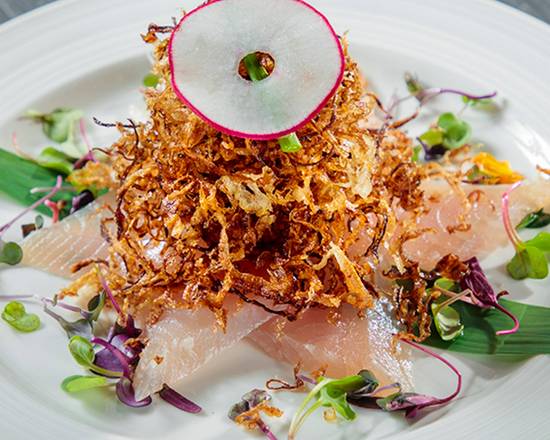 Albacore with Crispy Onion