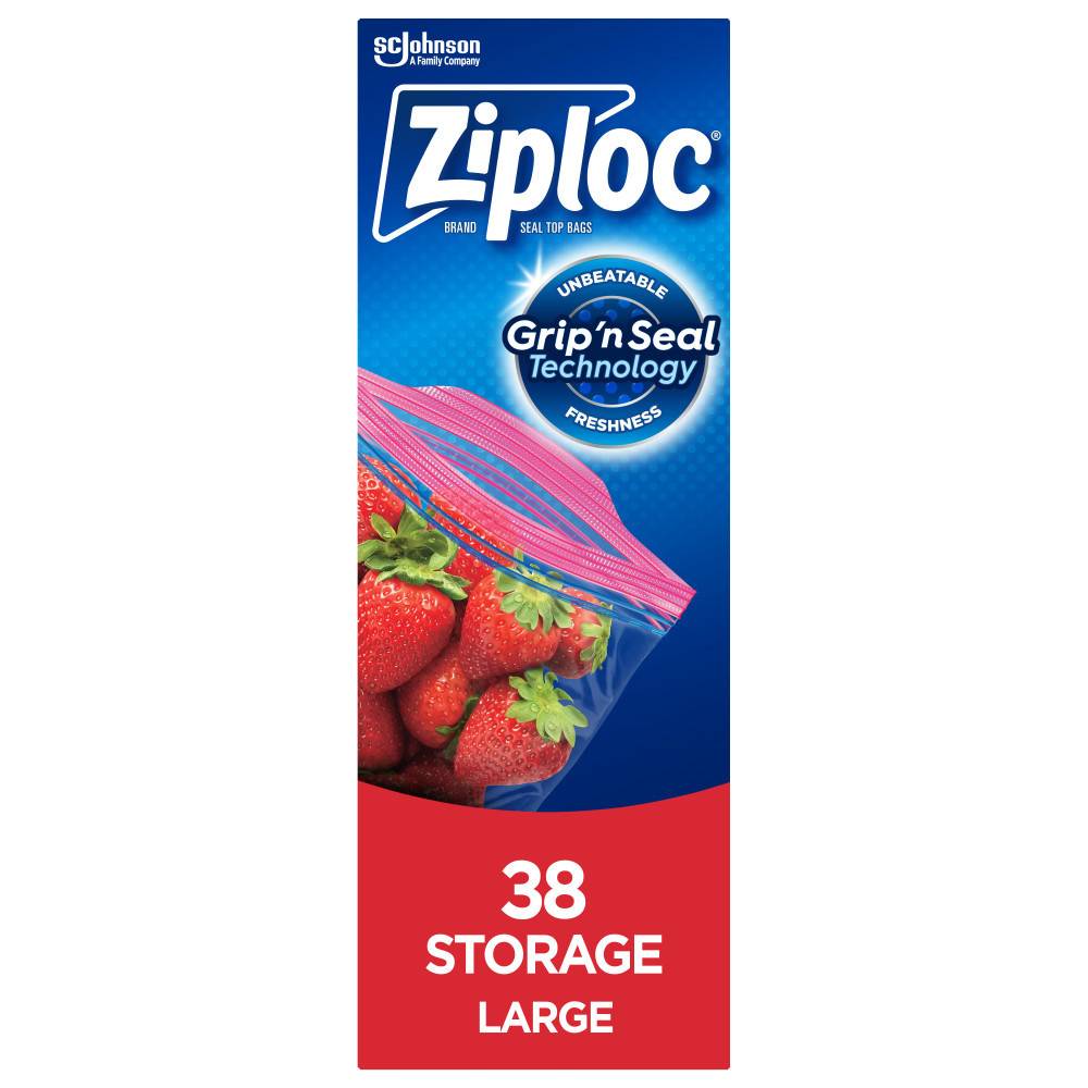 Ziploc Grip'n Seal Large Storage Bags (38 units)