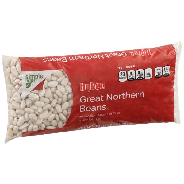 Hy-Vee All Natural Great Northern Beans (16 oz)