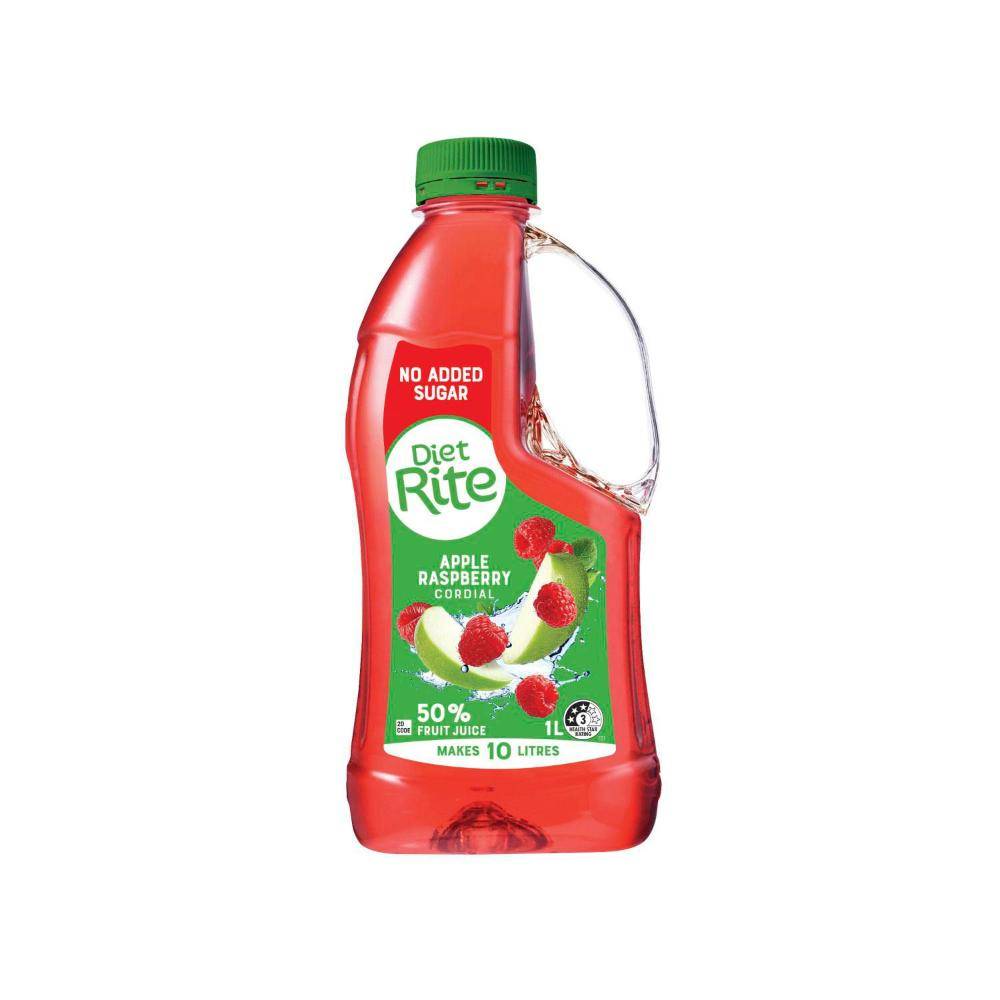 Diet Rite Cordial Juice, Apple-Raspberry (1L)