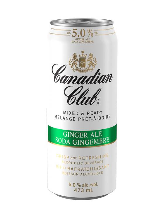 Canadian Club · Ginger Ale Mixed & Ready (473 mL)