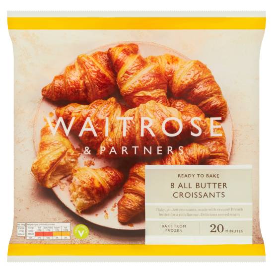 Waitrose Frozen All Butter Croissants (8 ct)