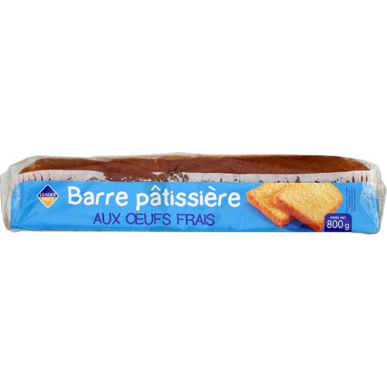 Gâteau Barre pâtissière aux œufs Leader price 800g