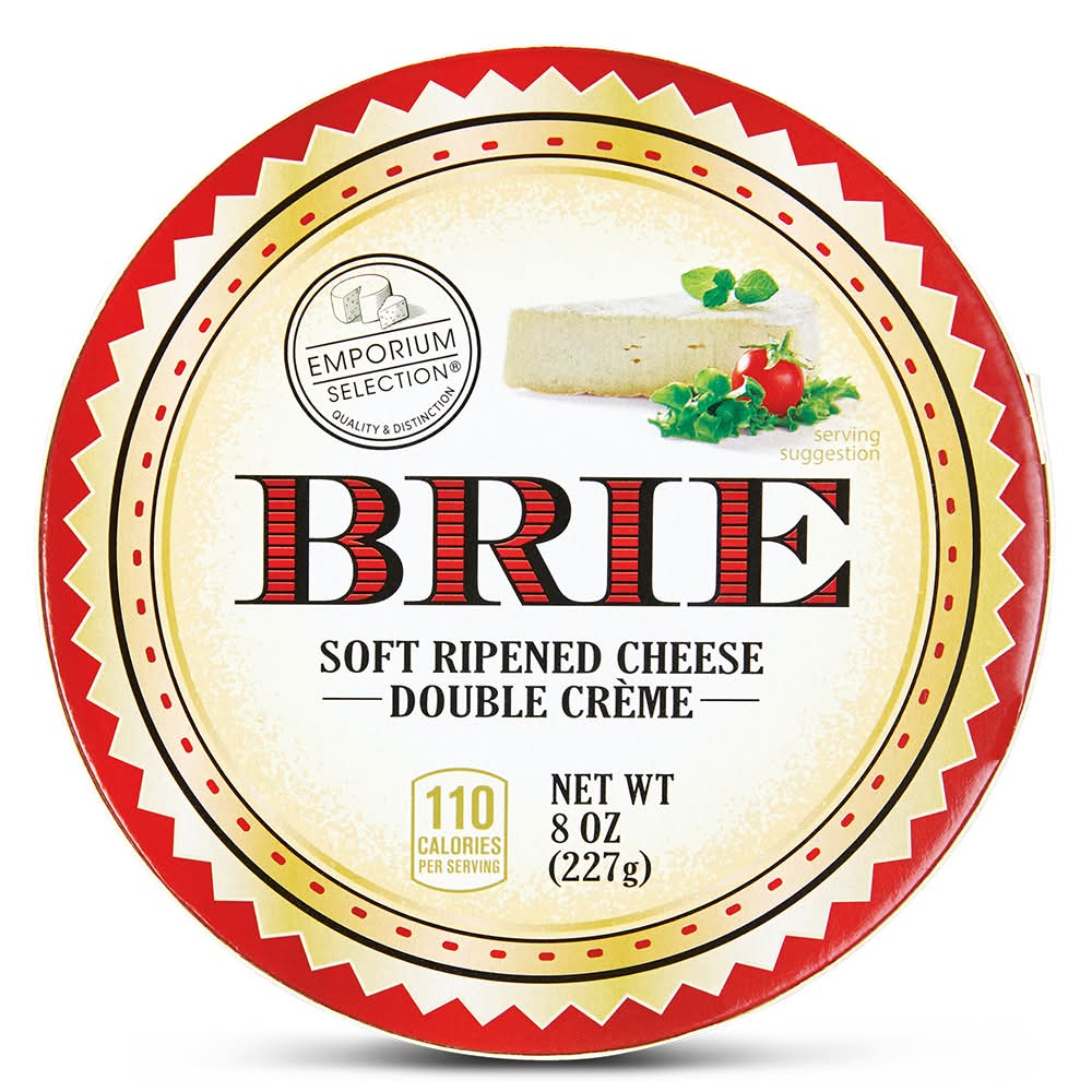 Emporium Selection Brie Double Creme Soft Ripened Cheese (8 oz)