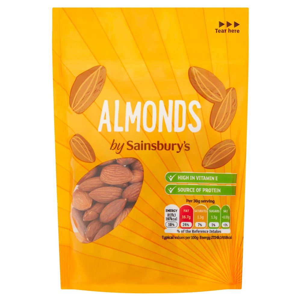 Sainsburys Whole Almonds 100g