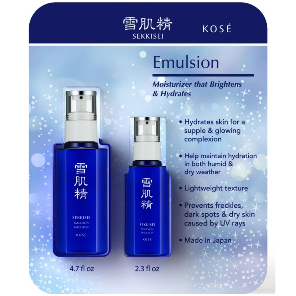 Sekkisei Emulsion, 2-count, 4.7 oz & 2.3 oz