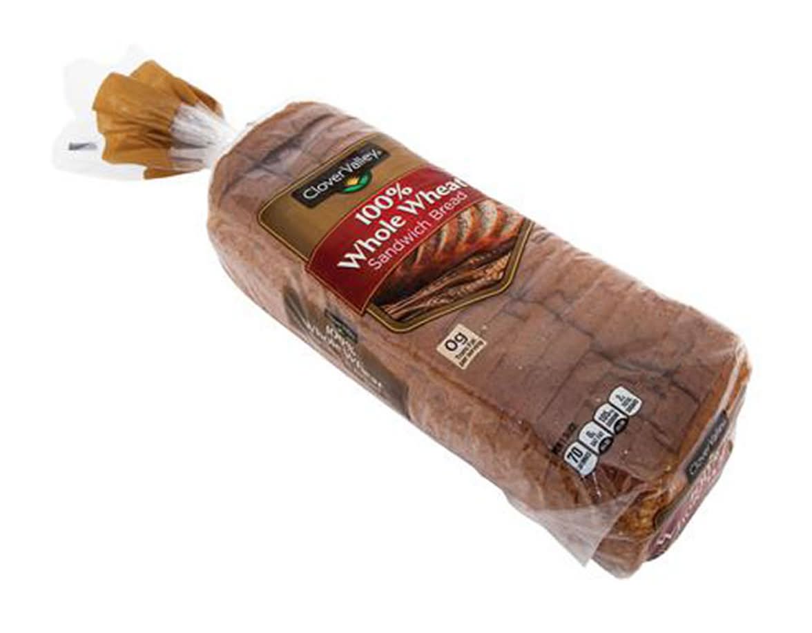 Clover Valley Whole Wheat Bread (20 oz)