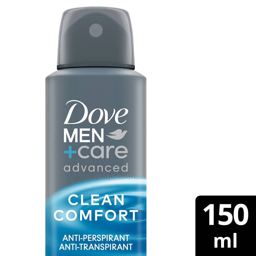 Dove Men+ Care Advanced Care Déodorant spray Anti-transpirant Clean Comfort 150 ml