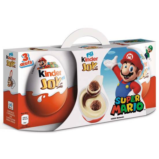 Kinder Joy - Œufs en chocolat - Super Mario
