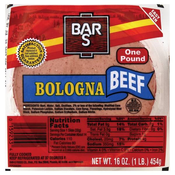 Bar-S Bologna Beef (16 oz)