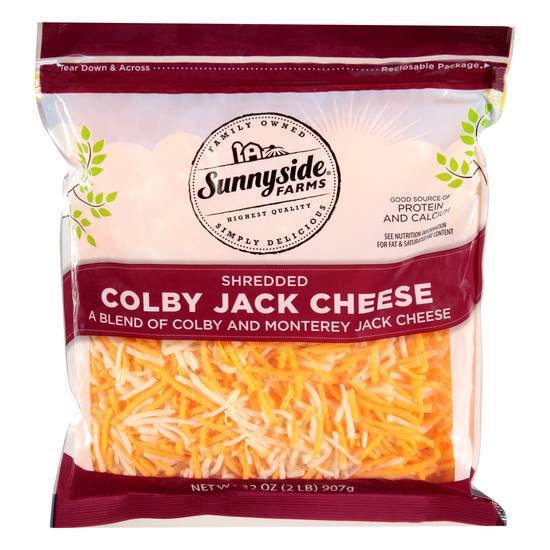 Sunnyside Farms Shredded Colby Jack Cheese