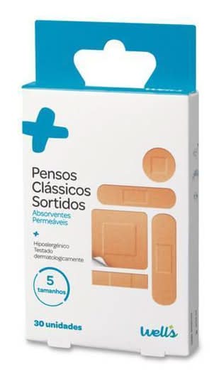 Pensos Clássicos Sortidos Well's 30 un