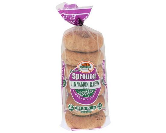 Alvarado Street Bakery · Sprouted Cinnamon Raisin Bagels (20 oz)