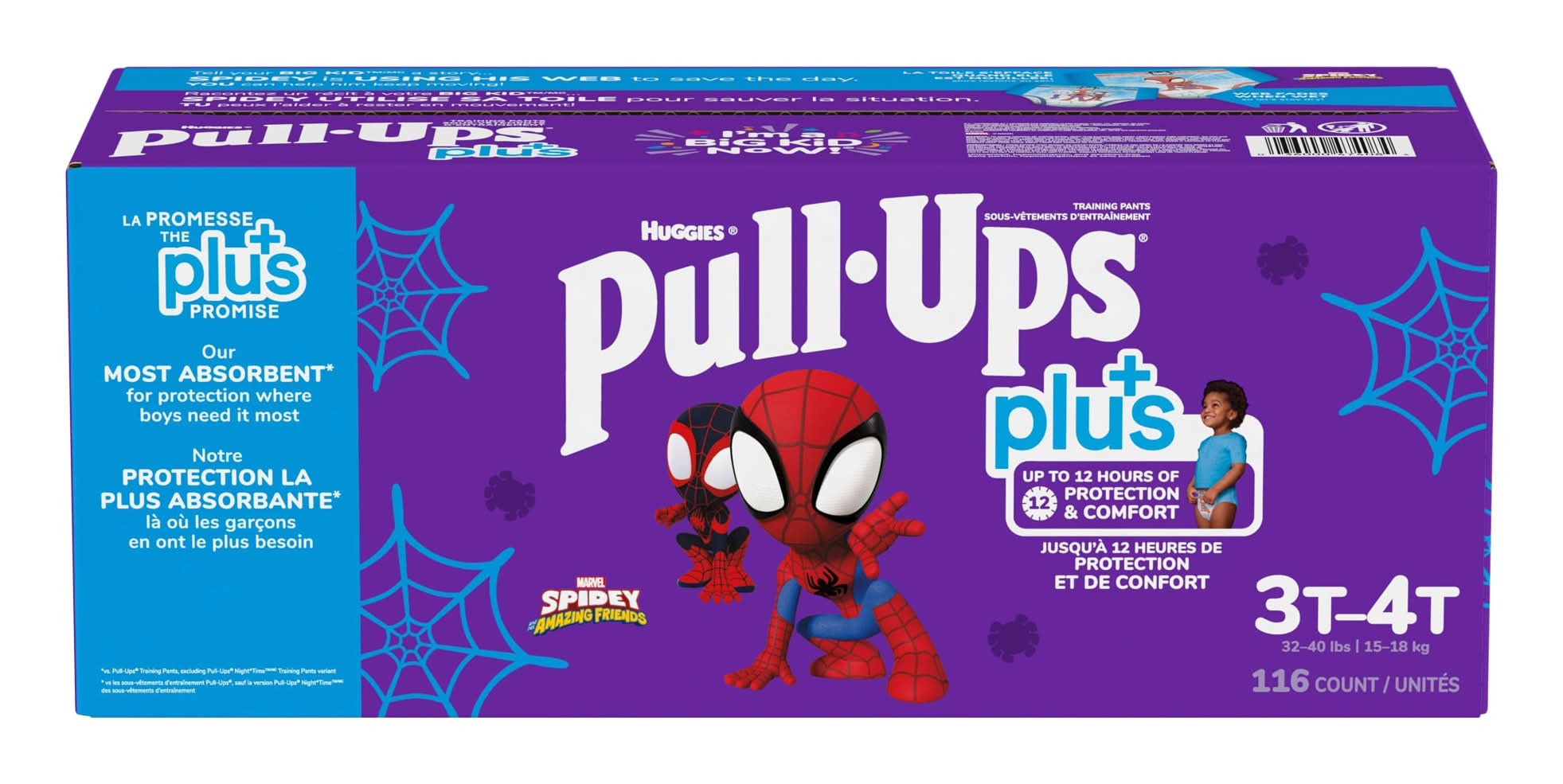 Huggies Pull-Ups Plus Training Pants, 3T-4T (116 ct)