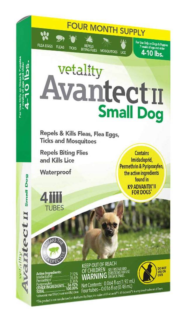Tevra Vetality Avantect Ii Small Dog (0.06 fl oz, 4 ct)