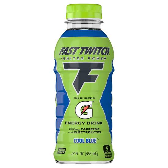 Gatorade Fast Twitch Cool Blue Zero Sugar Energy Drink (12 fl oz)