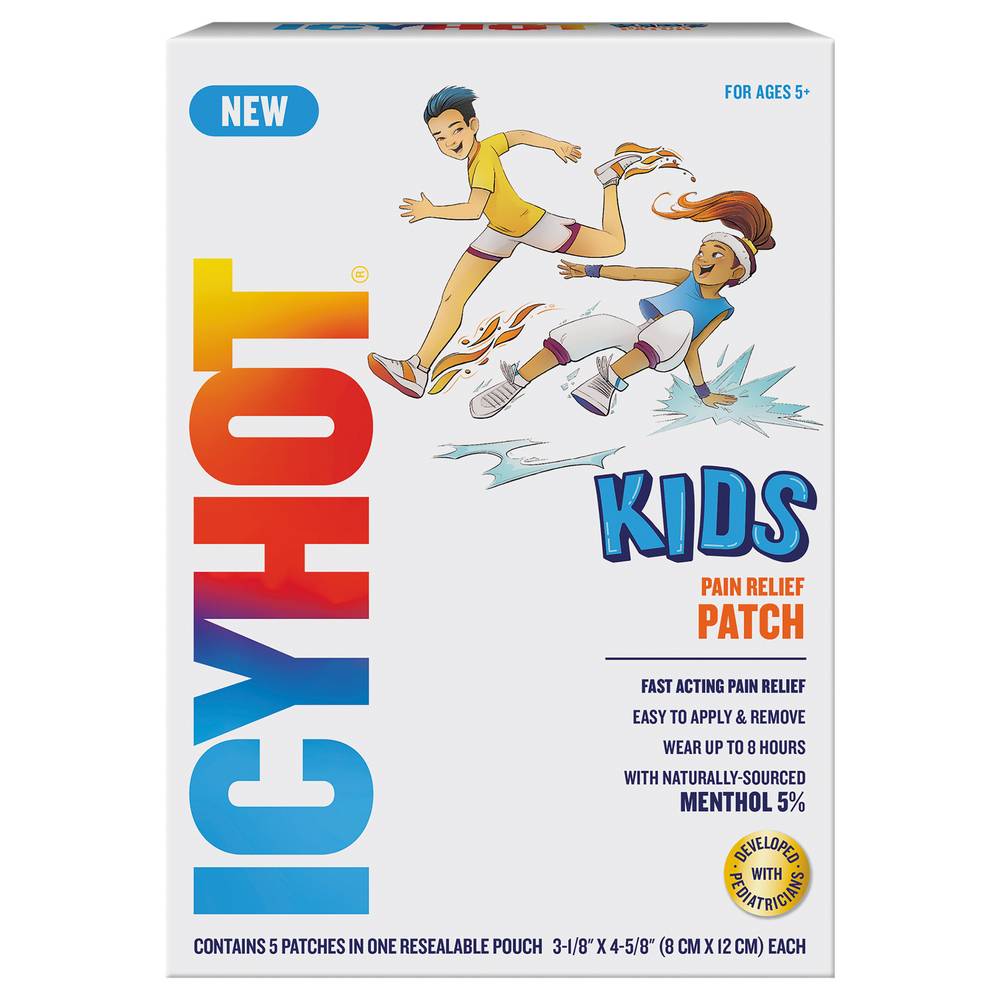 Icy Hot Kids Pain Relief Patches With Menthol 5%