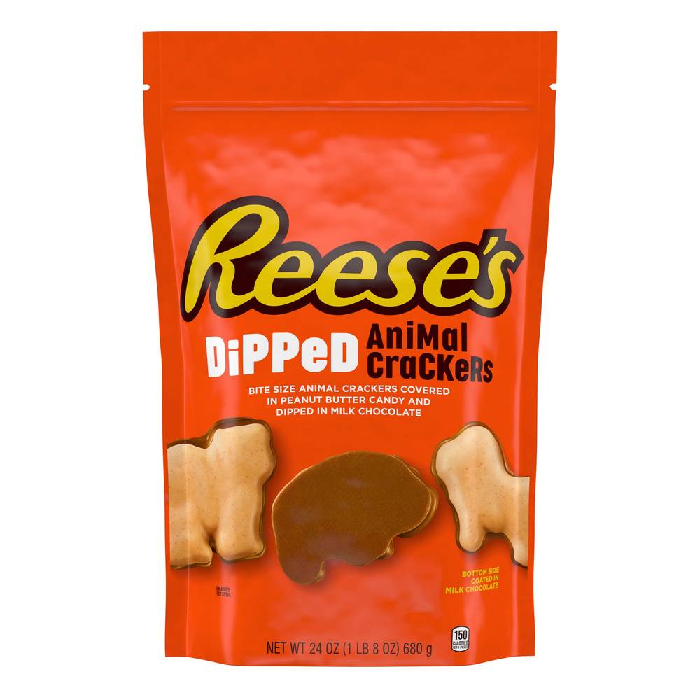 Reese's Dipped Animal Crackers, Peanut Butter-Milk Chocolate (24 oz)