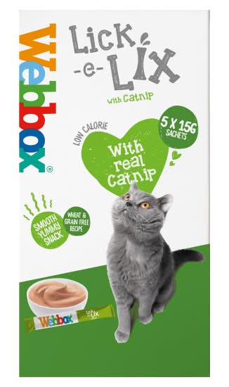 Webbox Lick-E-Lix With Catnip With Real Catnip (5 pack)