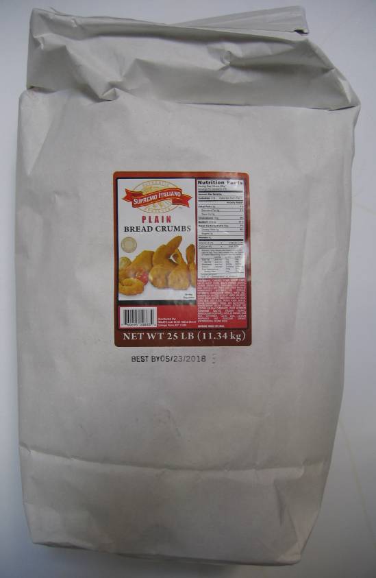 Supremo Italiano - Plain Bread Crumbs - 25 lbs (Case of 1)