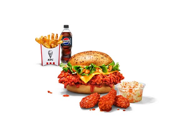 Zinger Dunked Burger Box