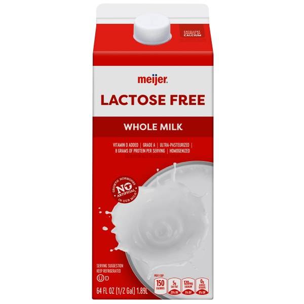 Meijer Lactose Free Whole Milk (1/2 gal)