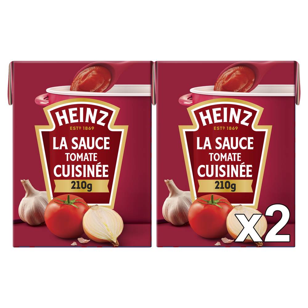 Heinz - Sauce tomate cuisinée ail et oignon (2 x 210g)