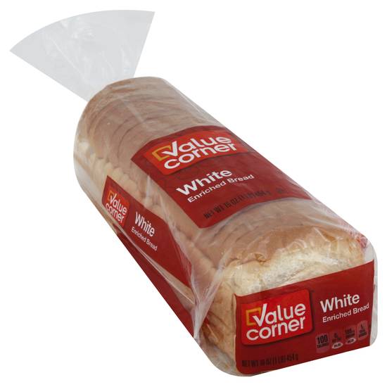 Value Corner White Enriched Bread (16 oz)