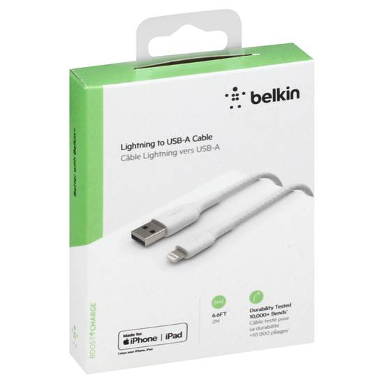 Belkin Lightning To Usb-A 6.6 Feet Cable