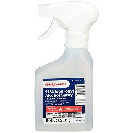 Walgreens 91% Isopropyl Alcohol Sprayer (10 fl oz)