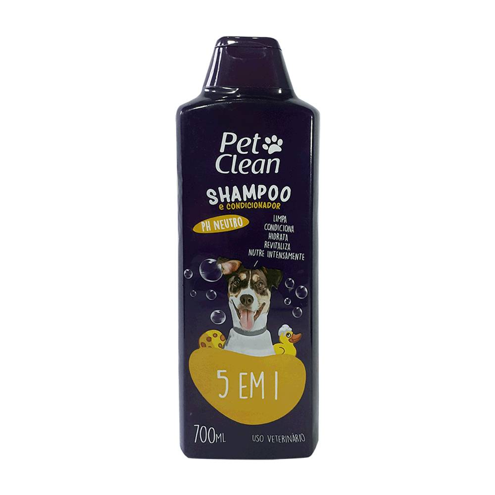Pet clean shampoo para cães e gatos 5 em 1 (700ml)