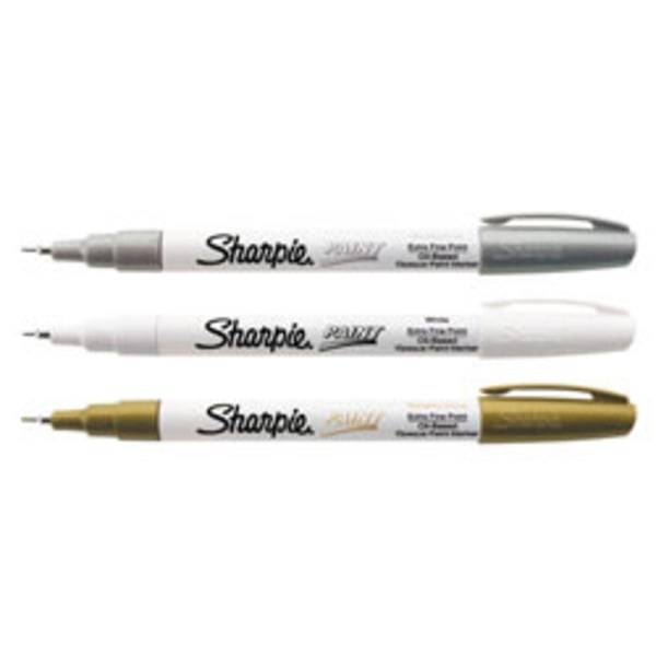 Sharpie Oil-Based Paint Marker Extra-Fine Point White Barrel