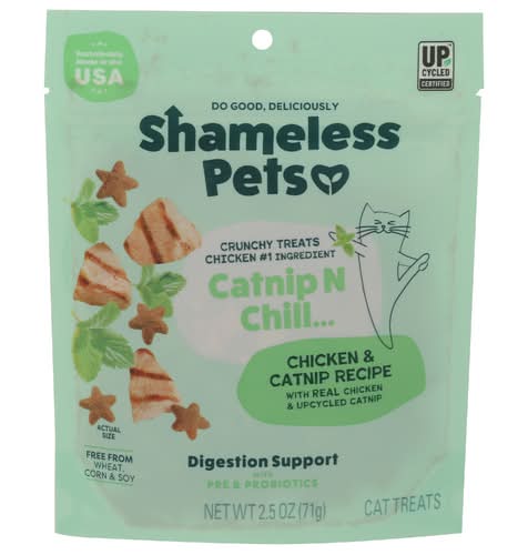 Shameless Pets Catnip N Chill Digestion Support Cat Treats