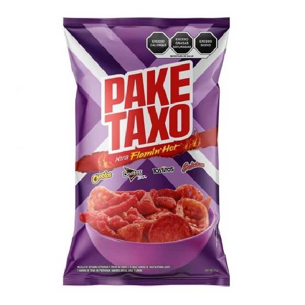 Paketaxo botana surtida xtra flamin’ hot